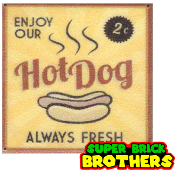 Hot Dog Schild